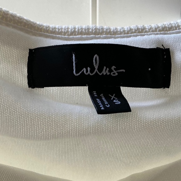 LULUS Palm Springs Sweetie White Knit Sleeveless Mini Dress ~ XS - Picture 2 of 4